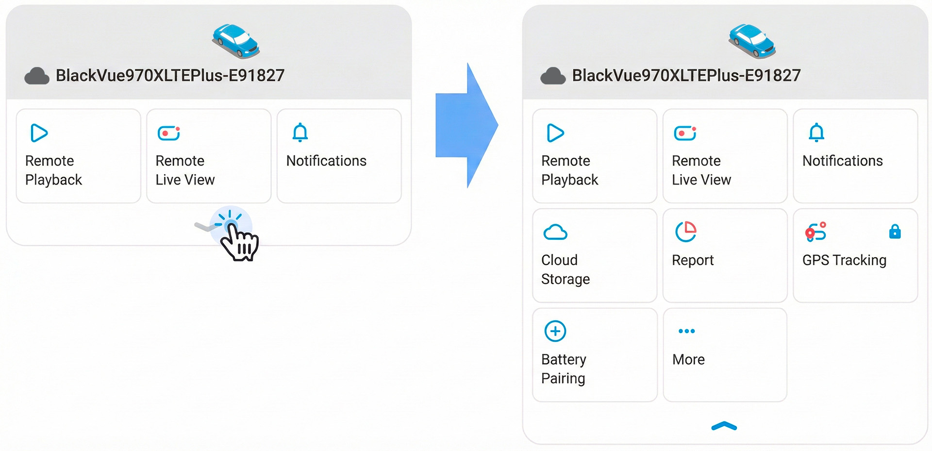 Camera disconnected from the cloud – example